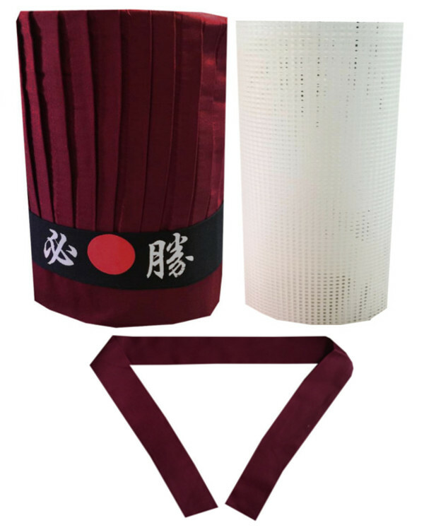 Hibachi Chef Hat Set Teppanyaki Grill Tall Hat Headband New