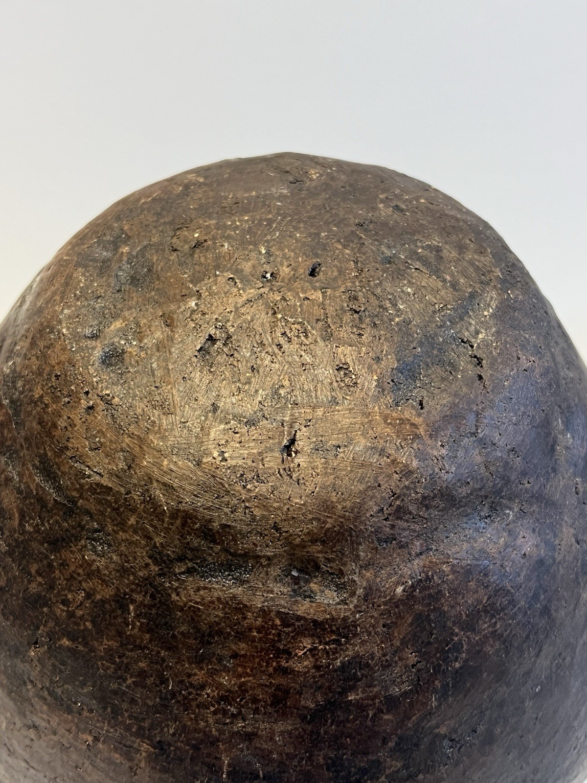 Antique Native American Indian Mississippian Era Olla Clay Pottery Jug;