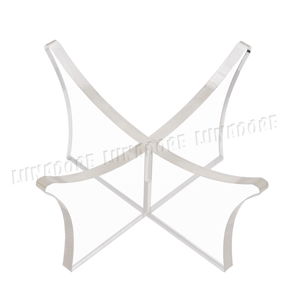 US 3pcs Acrylic Clear Ball Display Stand Rugby Basketball Football Soccer Holder