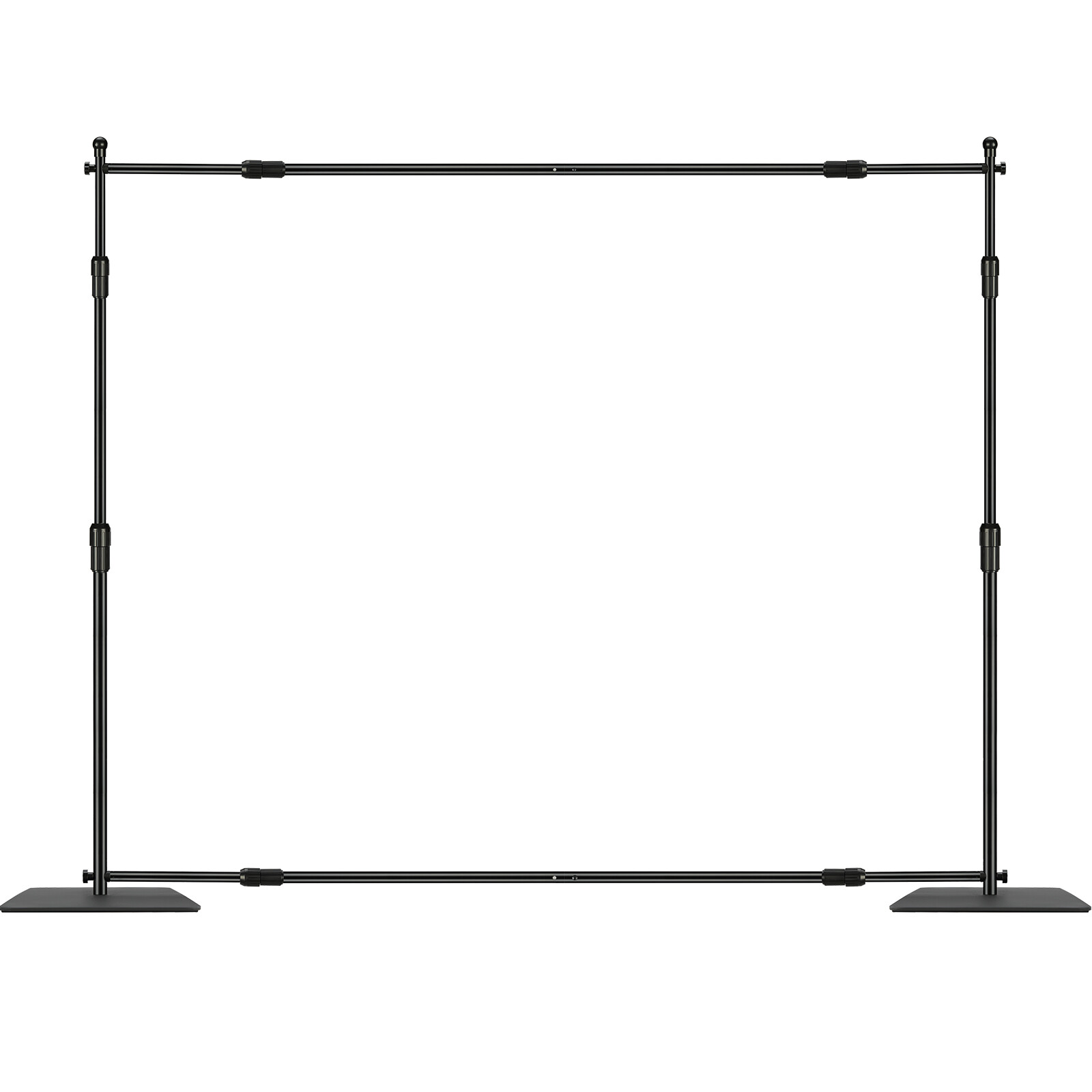 VEVOR Pipe Drape Kit Heavy Duty Backdrop Stand Banner Carbon Steel Base 10x10 ft