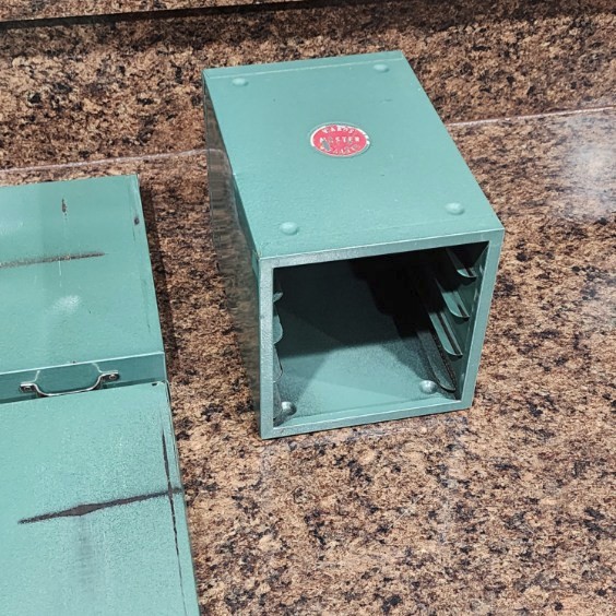 Vintage WARDS MASTER QUALITY Metal 4 Drawer Small Parts Cabinet – Green Awesome