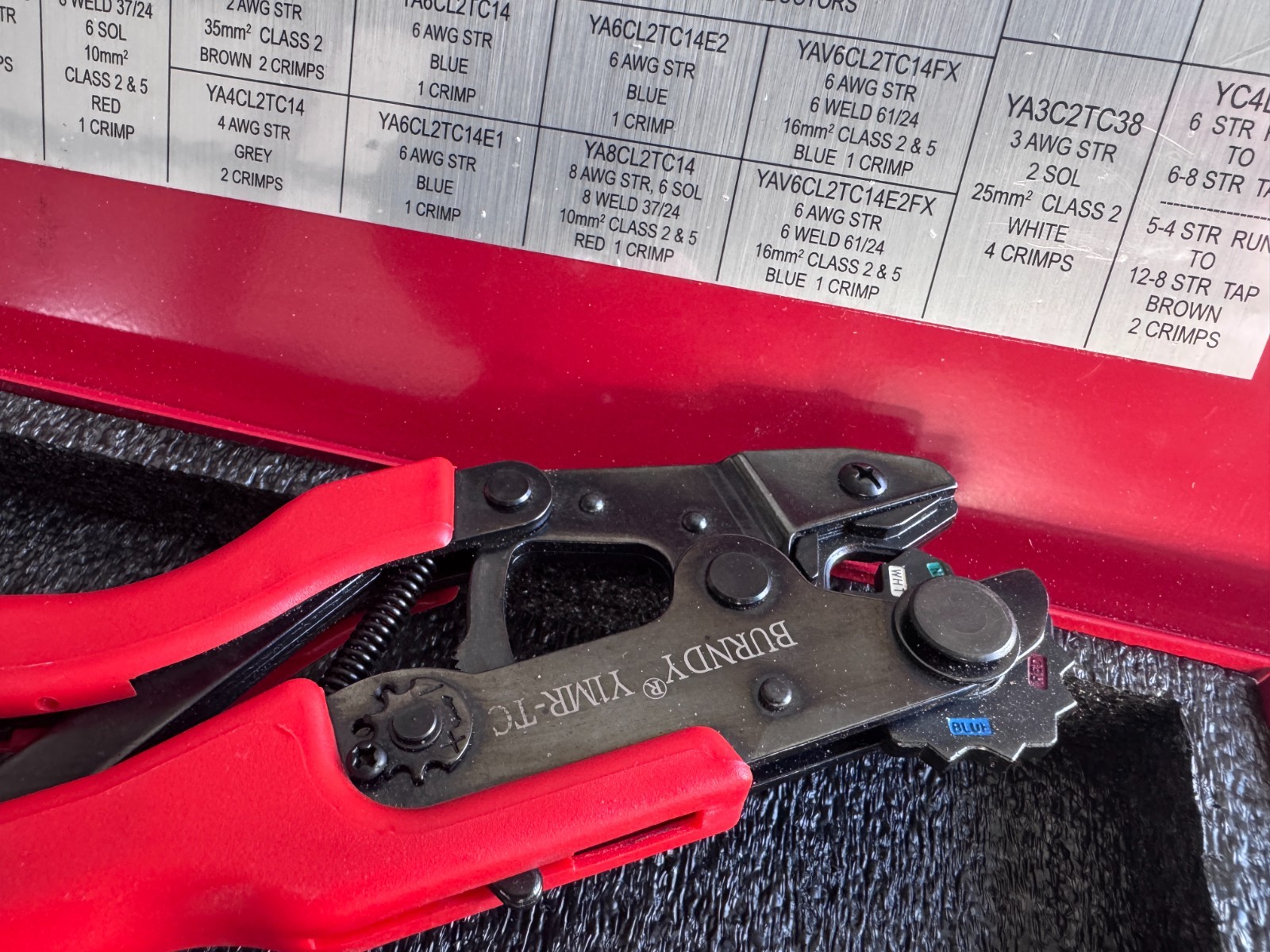 Burndy Compression System Ratcheting Crimper Y1MRTC Kit