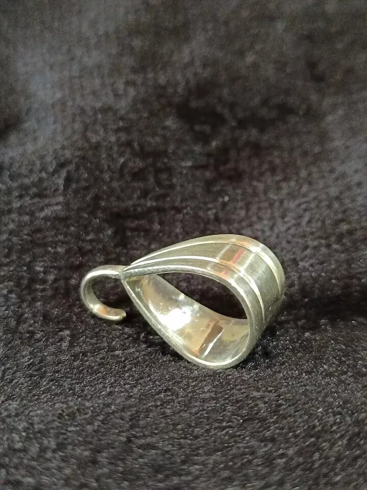 New XXX Huge Thick Solid Open Loop Bail 925 Sterling Silver Findings Repair 35mm