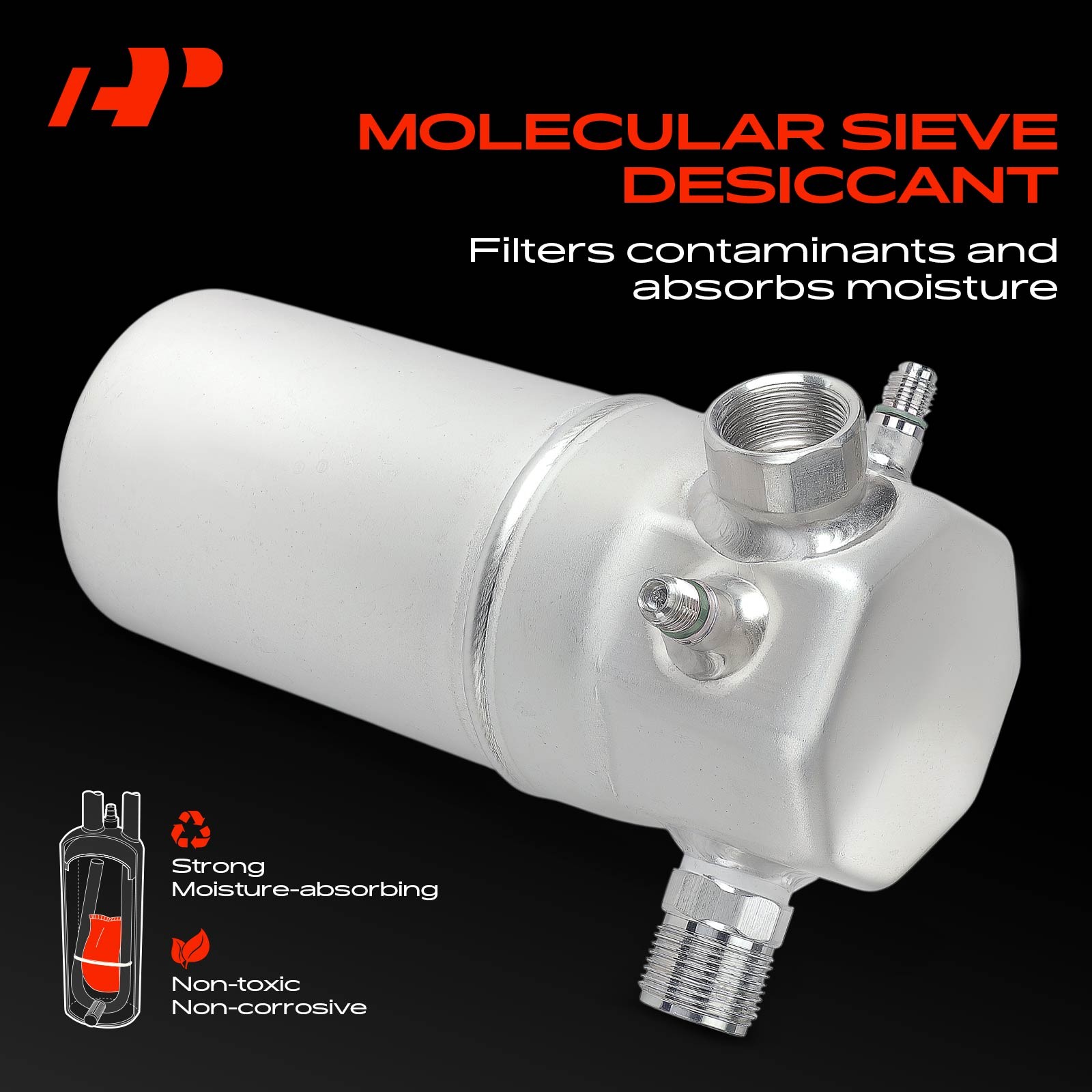 A-Premium Aluminum A/C Receiver Drier for Chevrolet Impala Caprice Buick Electra