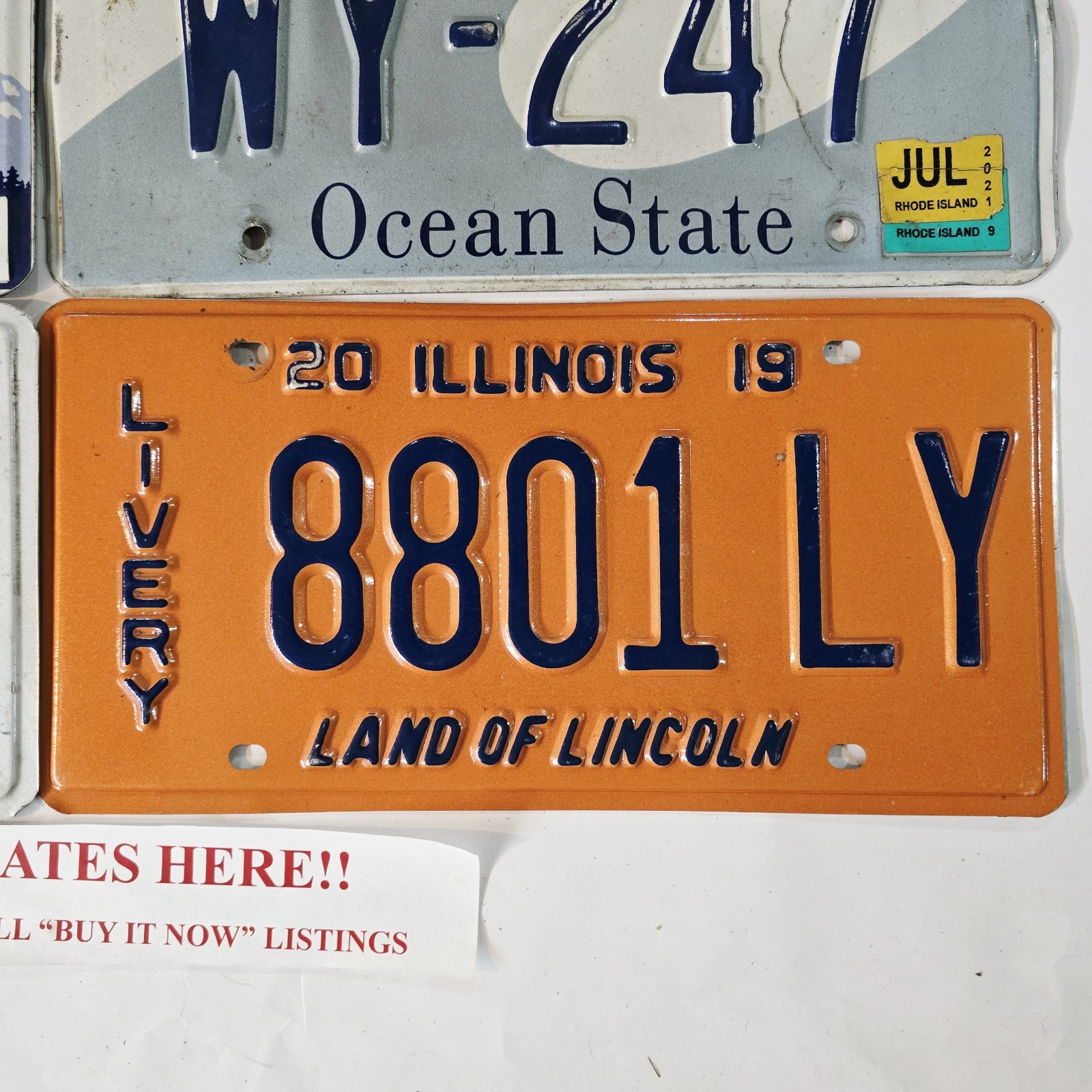 License Plate Lot RI MA ID IL🔥FREE📬🔥Rhode Island Massachusetts Idaho Illinois