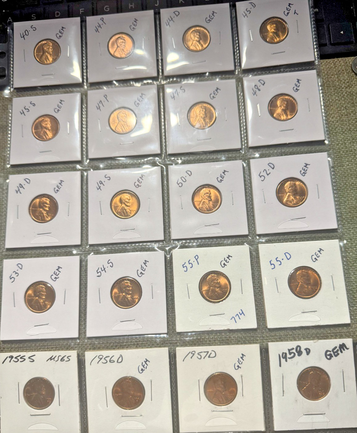 20 Lincoln Wheat Cents * All Gems * Estate Purchase * Best of the Best #35