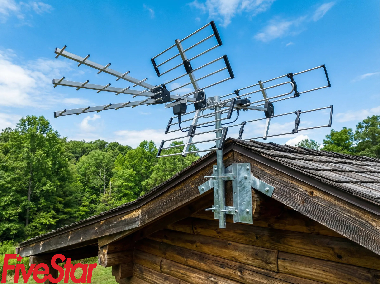 2025 Yagi 24 Elements Outdoor Antenna Long Range 4K ATSC 3 UHF VHF Clear Signal