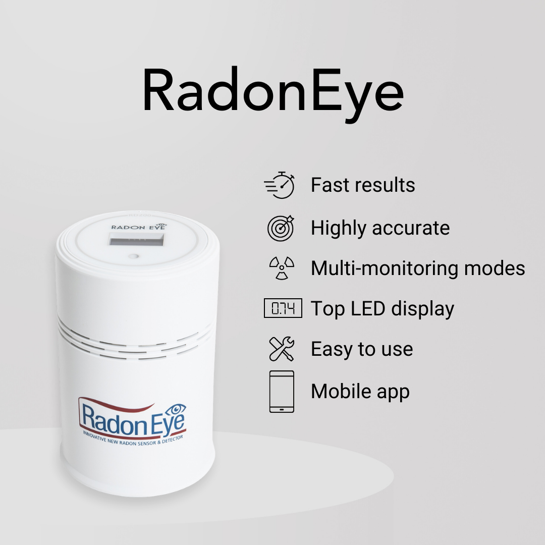 Ecosense RD200 RadonEye, Home Radon Detector