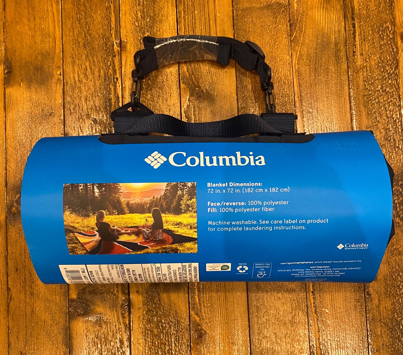 🤩Best Deal🧡 Columbia Outdoor Blanket ☀️ ⛰️ Sun Set Print! NEW with tags.