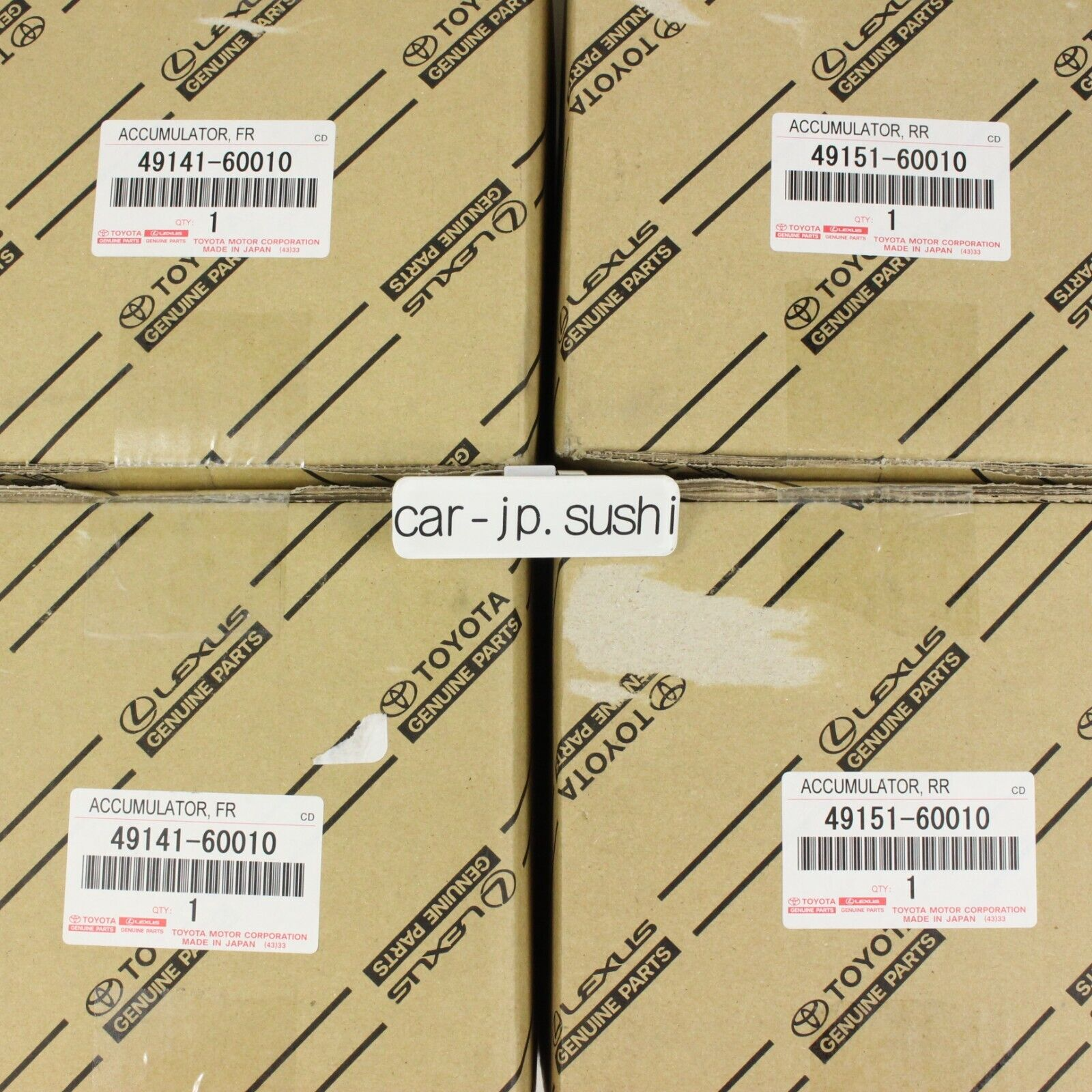 TOYOTA Genuine LEXUS LX470 Land Cruiser UZJ100 Suspension Accumulator 4-SET OEM