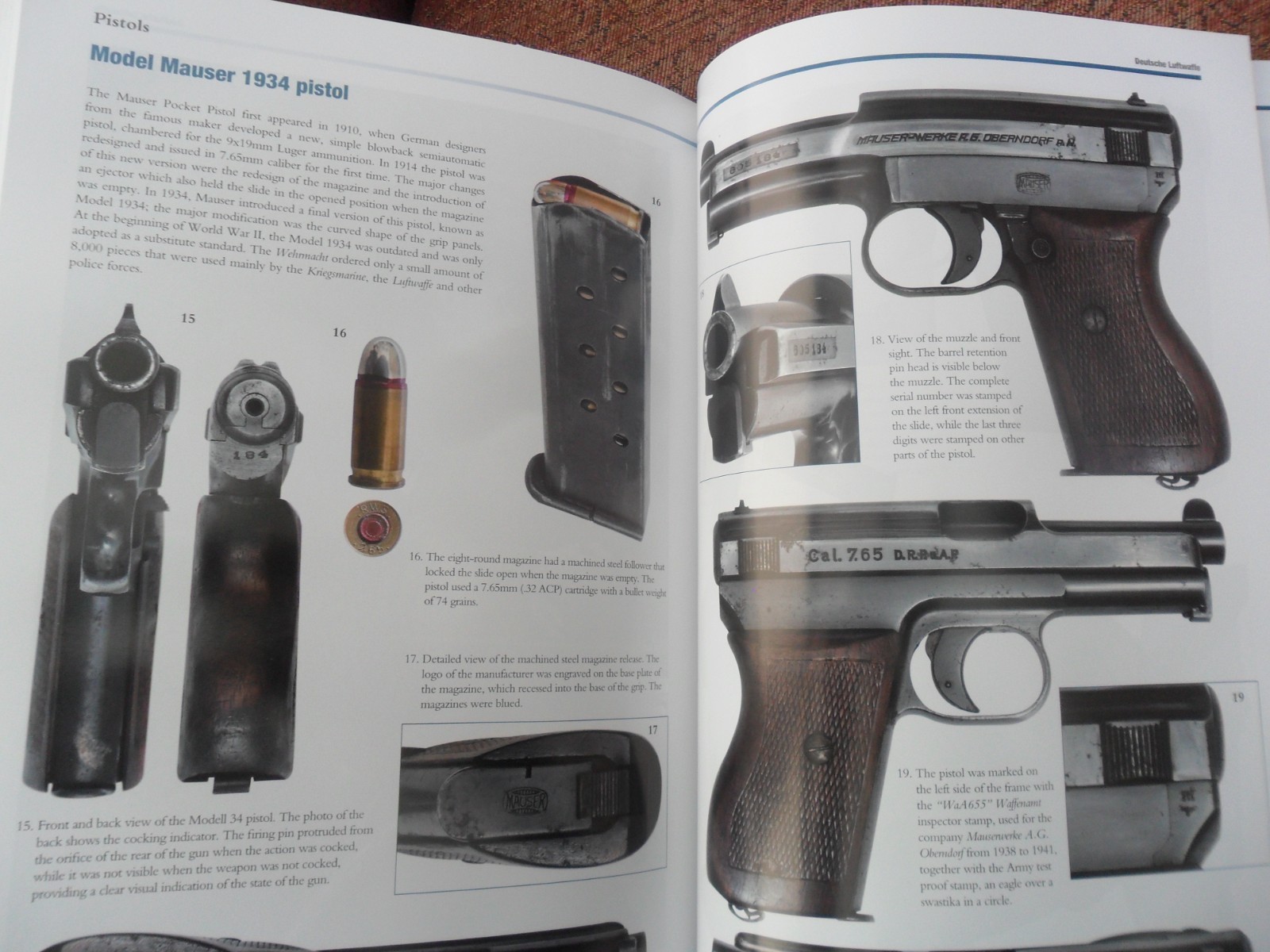 WWII German Airforce Book, Luftwaffe Uniforms and Equipment 1935-1945. U.S. Ship