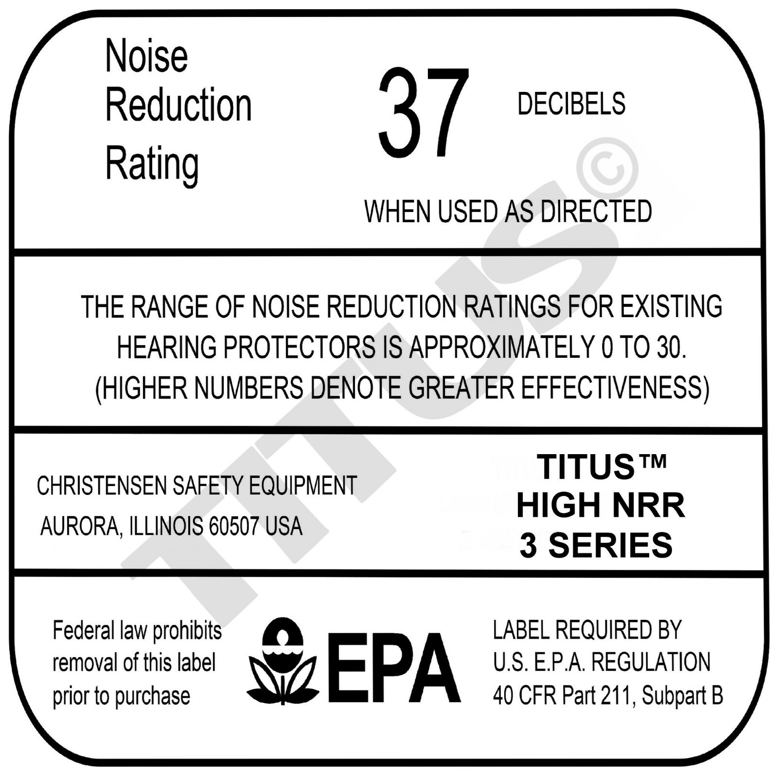 Titus 3 Series - 37 NRR Noise Reduction Hearing Protection & G45 Z87+ Glasses