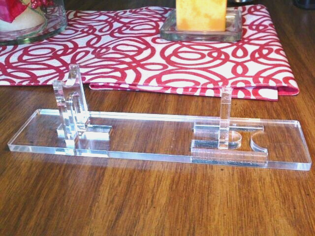 SPECIAL Knife Desk Top Display Stand Clear Acrylic Fixed Blade Knives 6" to 14"