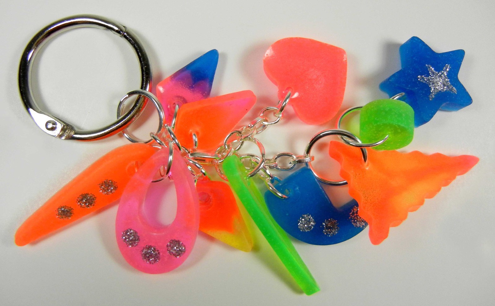 FLUORESCENT 6-PACK PATTI-GOOP MADE FOR CREEPY BUGS TOYS RUBBERY CRAWLERS