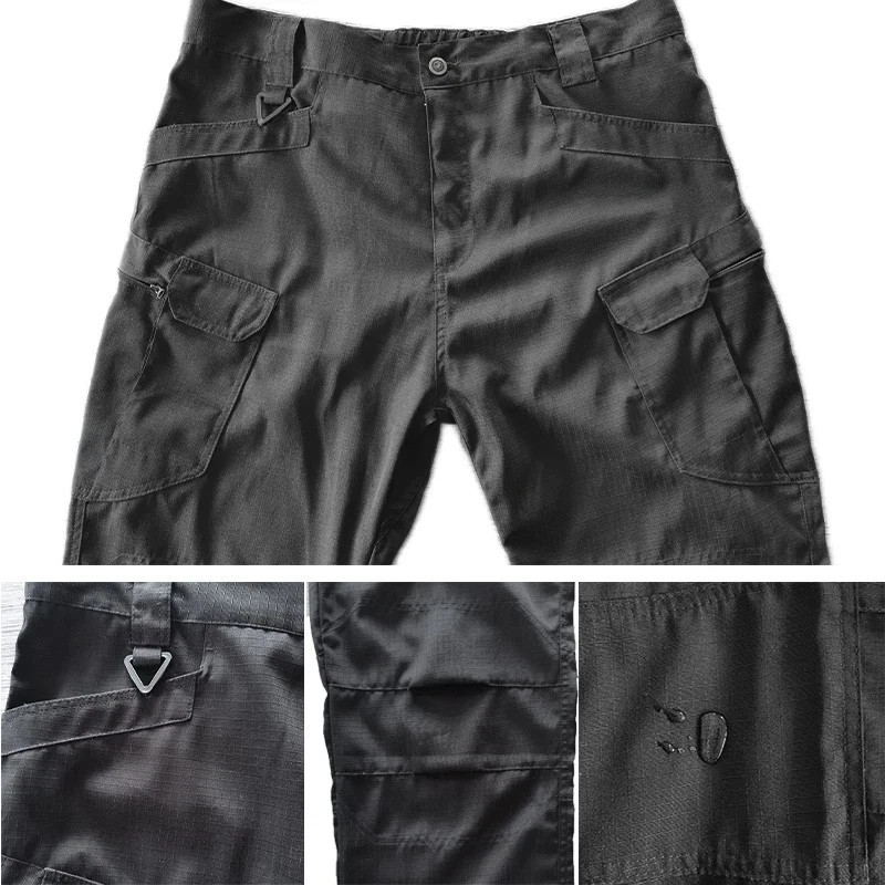 Mens Cargo Pants Tactical Waterproof Work Outdoor Hiking Combat Trousers USA