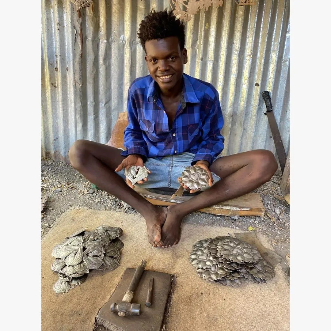 Haitian Recycled Metal Heart – Fair Trade Handmade Wall Art – 4.5”