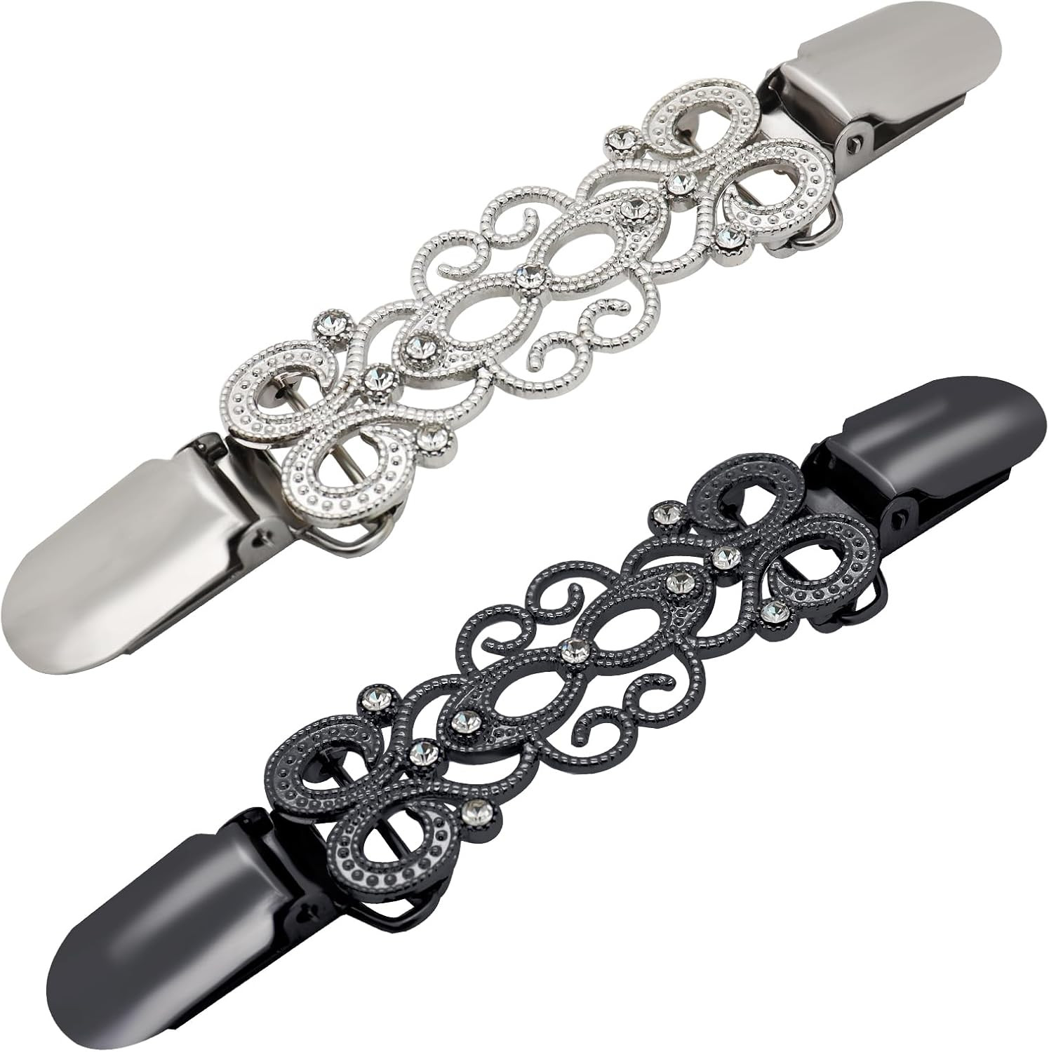 2 Pcs Dress Waist Clip for Shawl Cardigan Sweater Clothes Pant Tightener