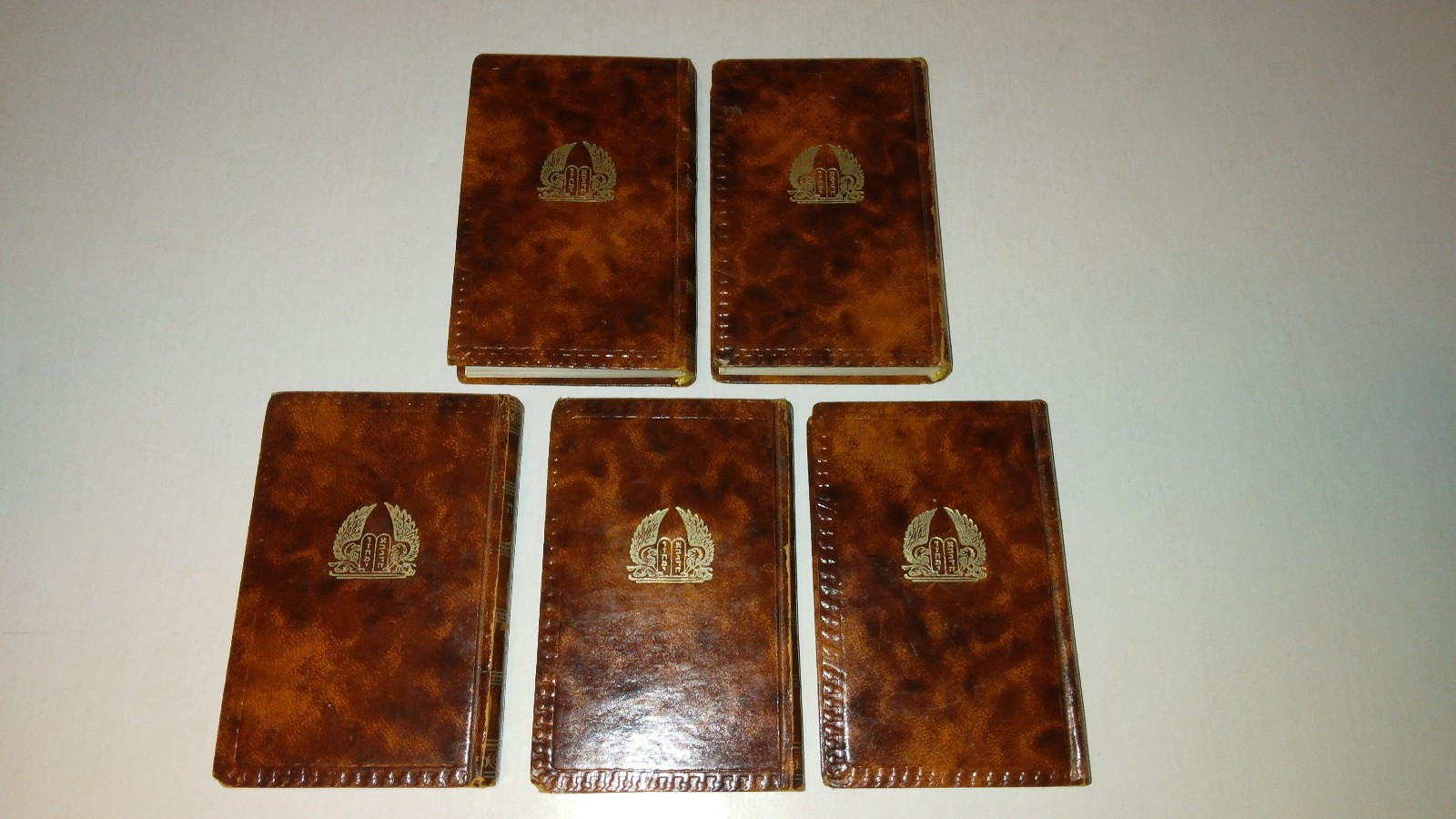 חמשה חומשי תורה Five Books of Moses Chumash Torah 5 Volume Set Hebrew Hardcover