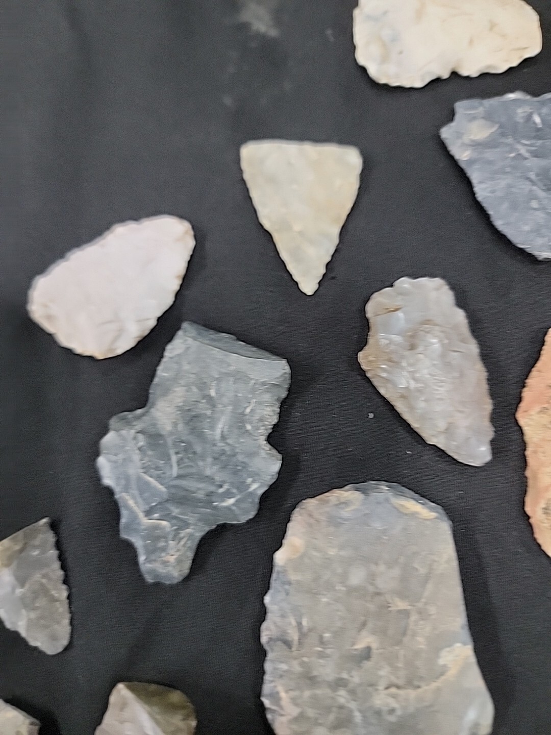 Indian Artifacts, Arrowheads, Rock drawing, Stone bowl, Ohio Collection.