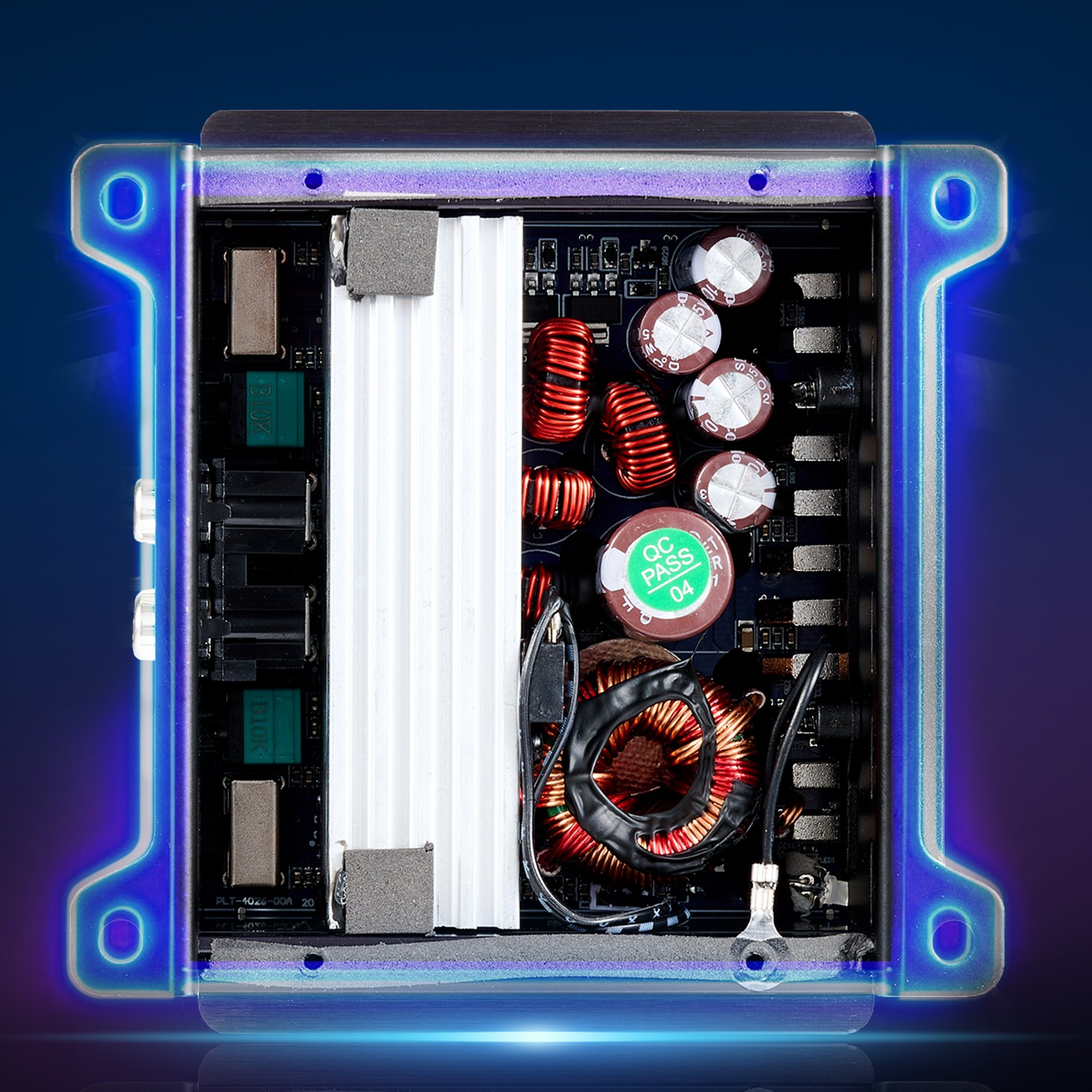 VEVOR Car Audio Amplifier Car Amplifier 4-Channel Class D Max. 4x110W at 4 Ohms