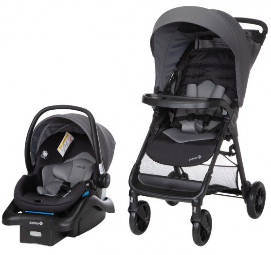 Safety 1st Smooth Ride Stroller Travel System with QuickClick Technology