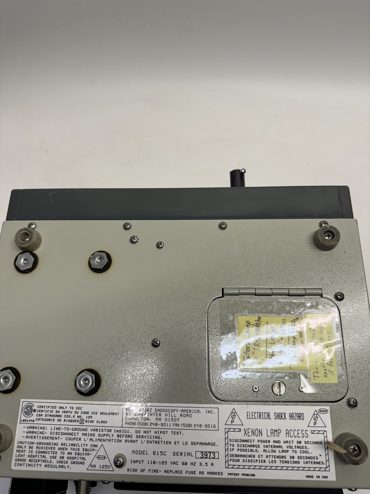 STORZ Xenon Light Source 00615C Made in USA : TESTED WORKING