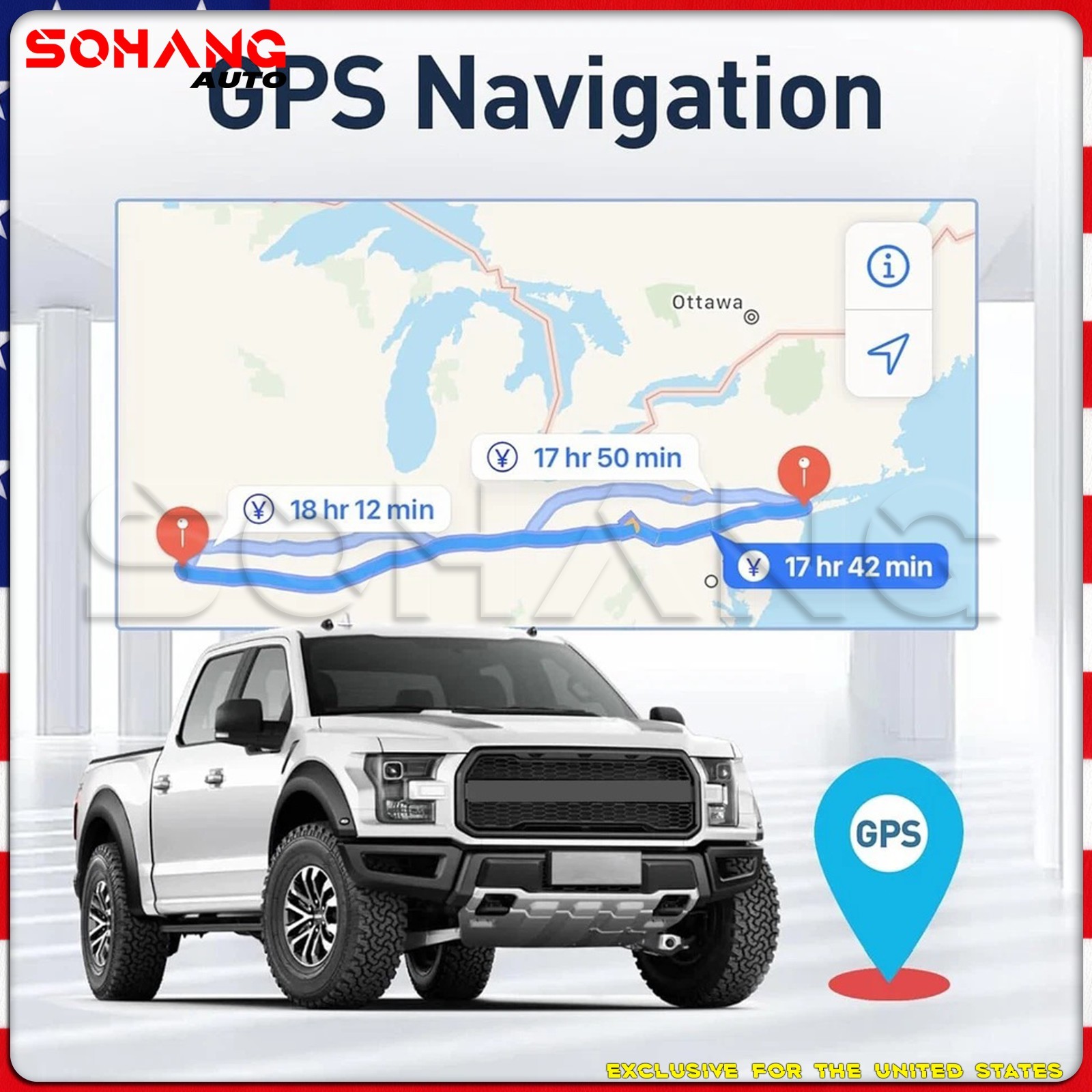 SoHang | 12.1'' Car Radio Stereo CarPlay For Ford F150 F250 F350 Tesla Style GPS