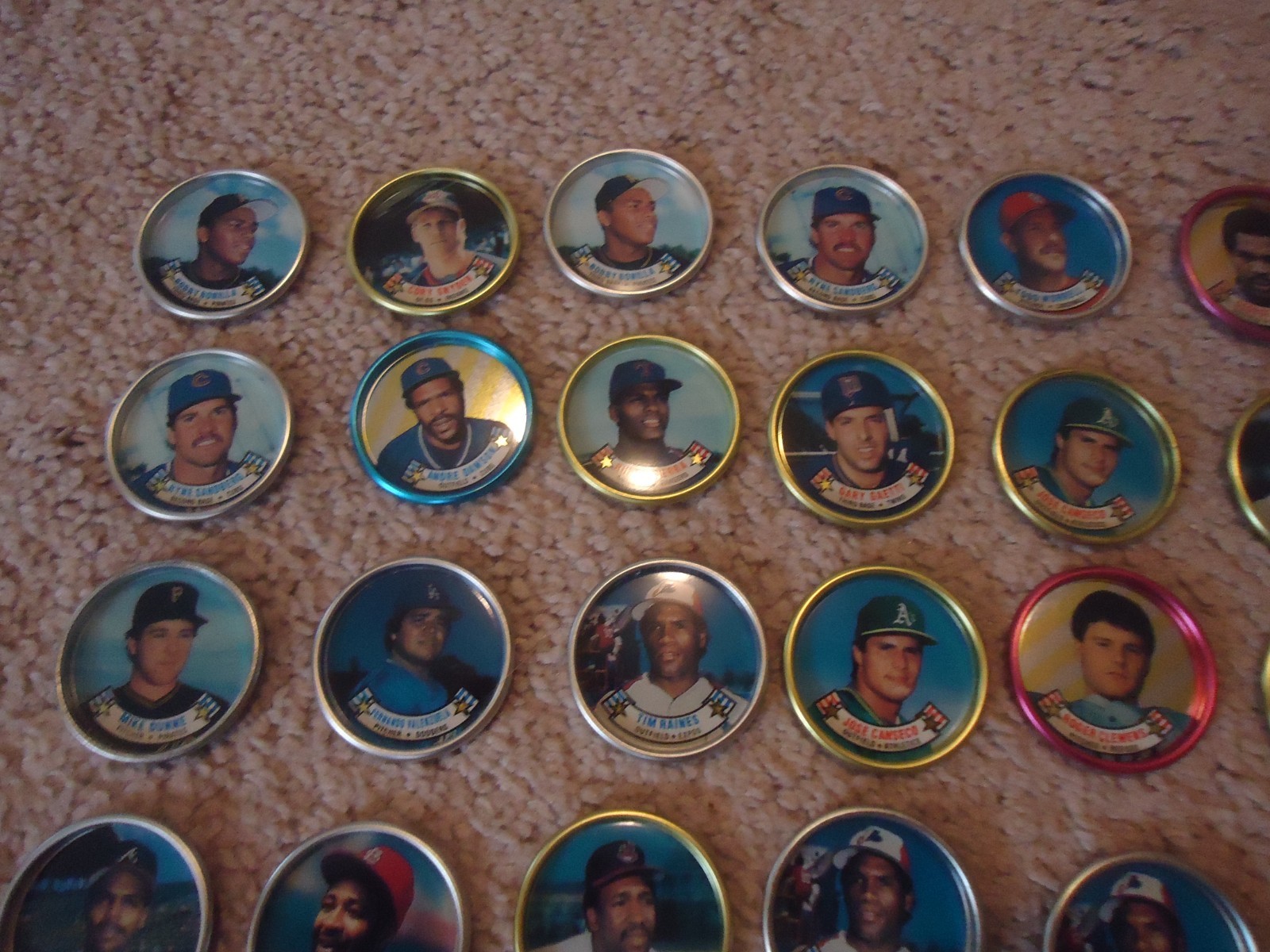 1989 Topps Baseball 60 Coin Set w/ Display + (4) 1987 + (70) 1988 + (71) 1989