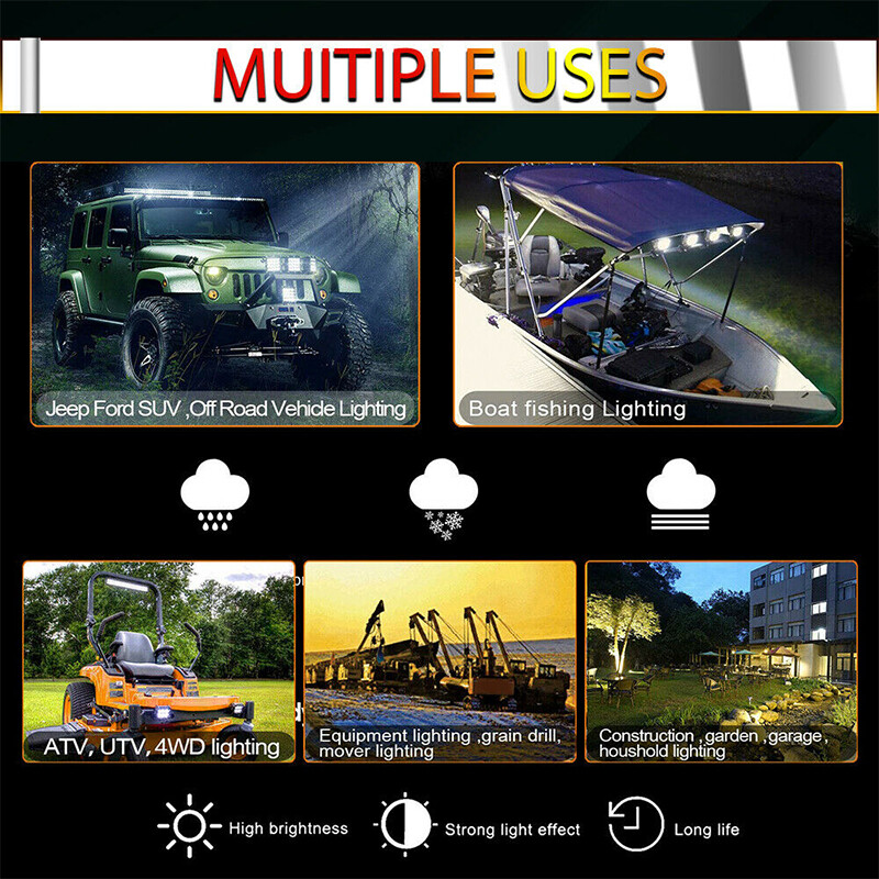 22 inch Slim Led Light Bar Spot Flood Combo Offroad UTV ATV Boat Truck DRL 20"