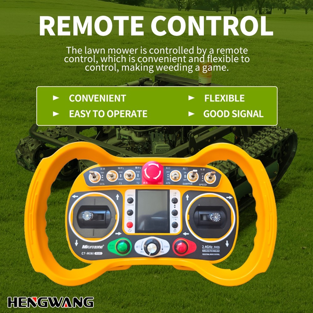 Robot lawn mower sale！22HP Remote Control Lawn Mower 65° Climbing Free shipping