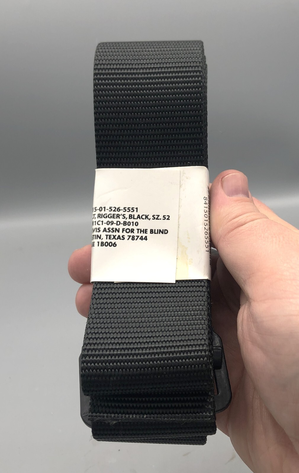 USGI Surplus BDU ACU XL Defense Logistics Agency Black Size: 52 Riggers Belt