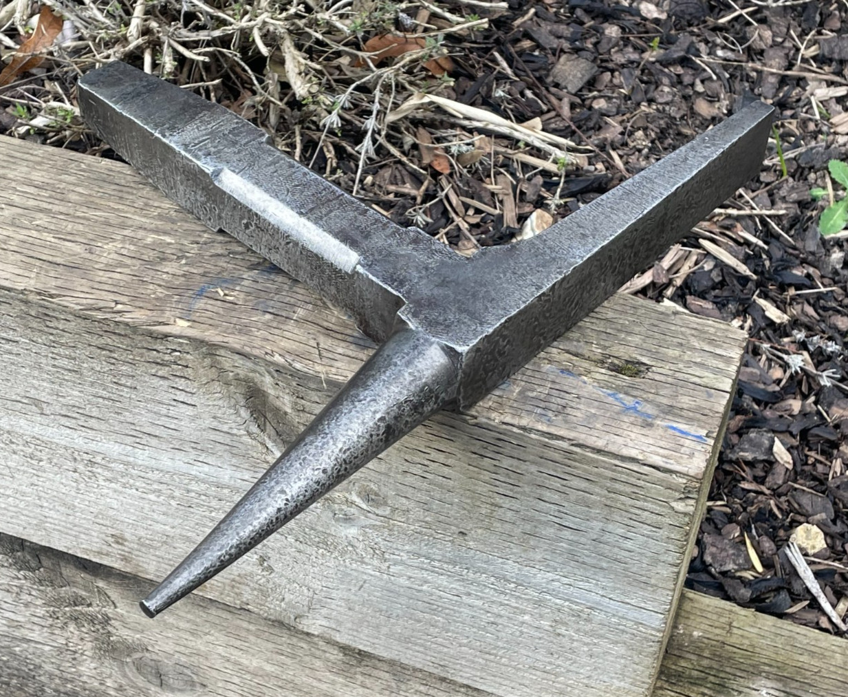 Vintage Large Blacksmiths Spike Stake Anvil Tinsmith Old Tool