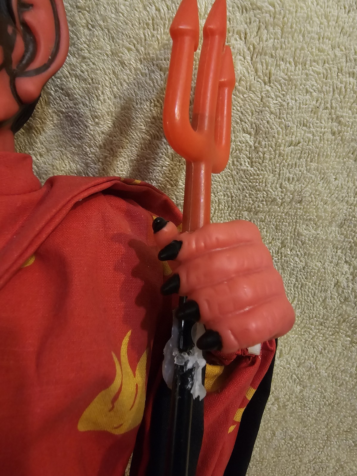 Vintage 1993 Holiday Creations Halloween Devil Voice/Blinking Eyes Working Rare!