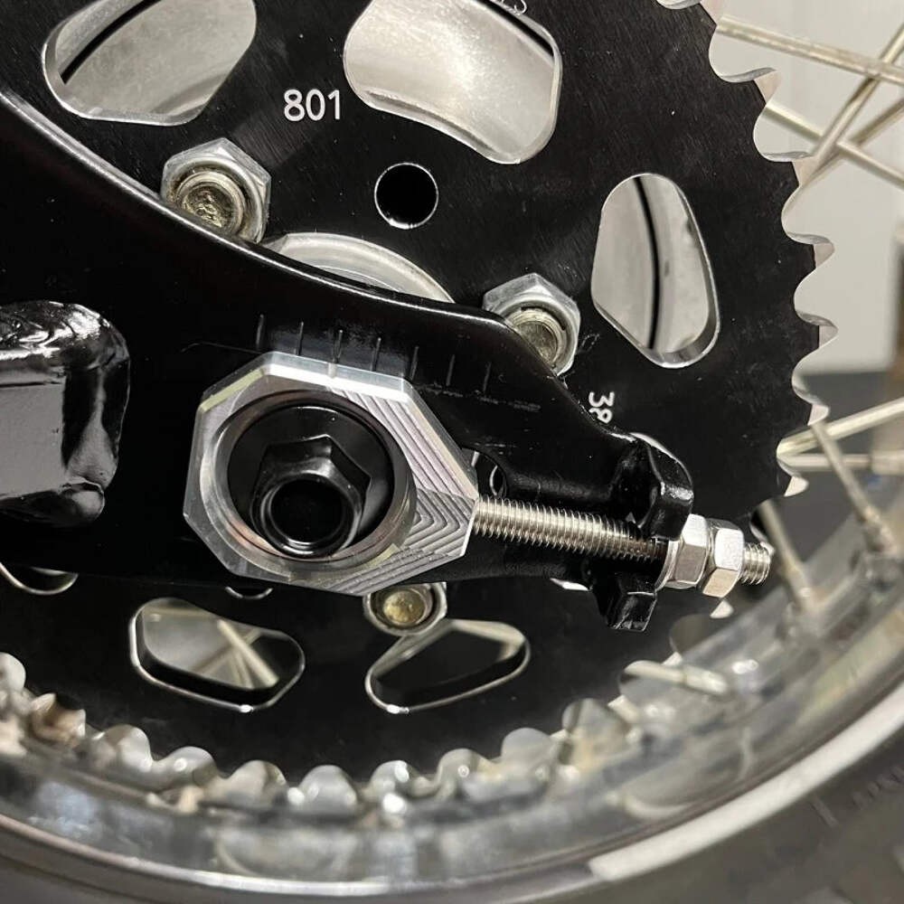 JTI Billet Rear Chain Adjusters Tensioners - Kawasaki KLX110 02-26 Made in USA!