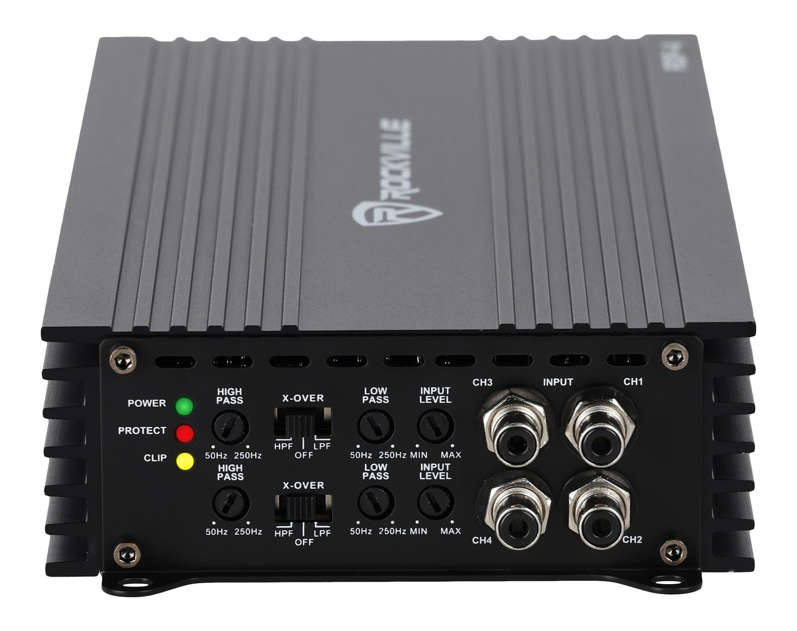 Rockville RDF-4 2800W Peak 700w RMS 4-Channel Car Amplifier, Compact, Efficient