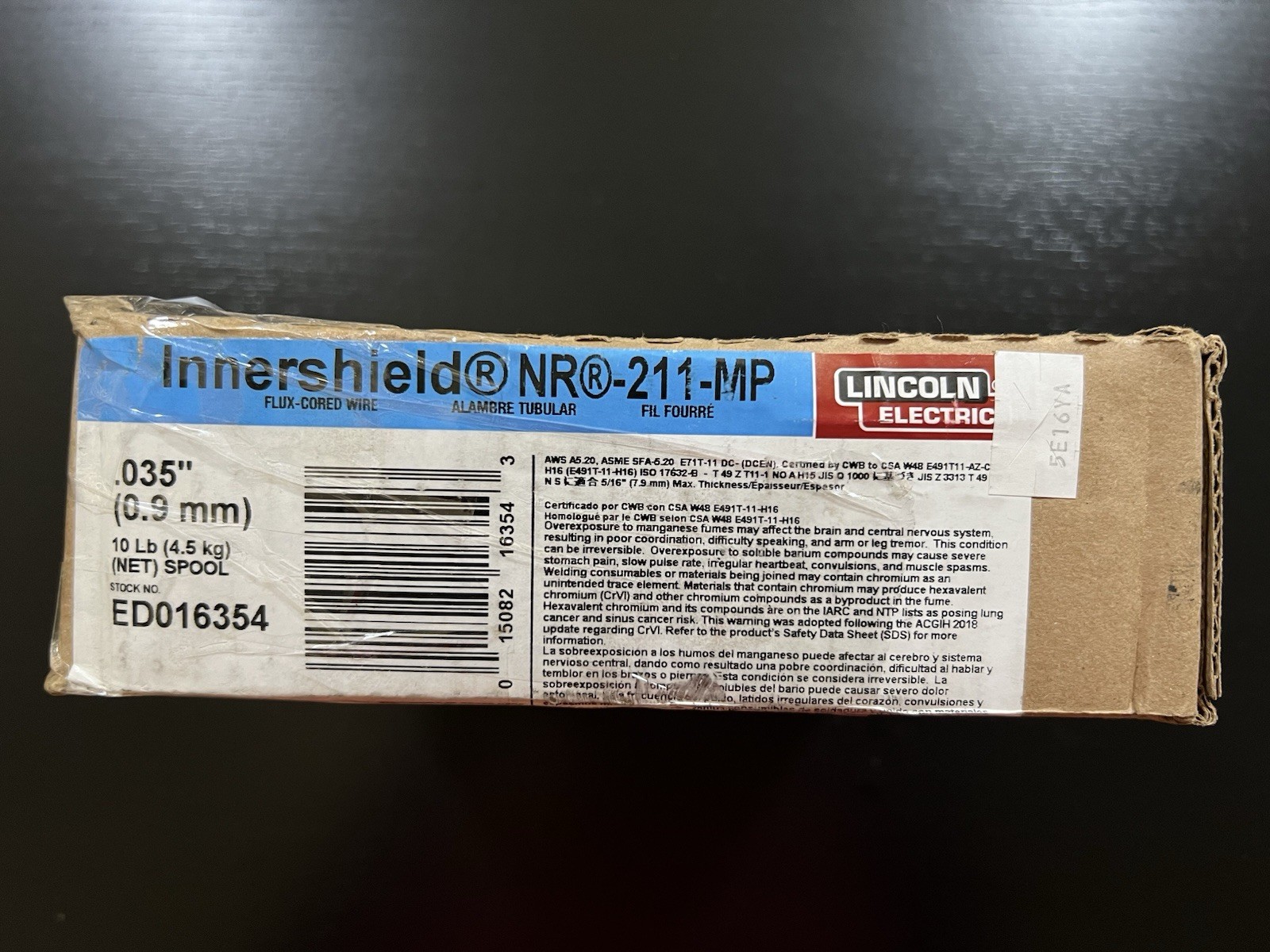 Lincoln Electric .035” Innershield NR211-MP Flux-Cord Welding Wire Mild Steel