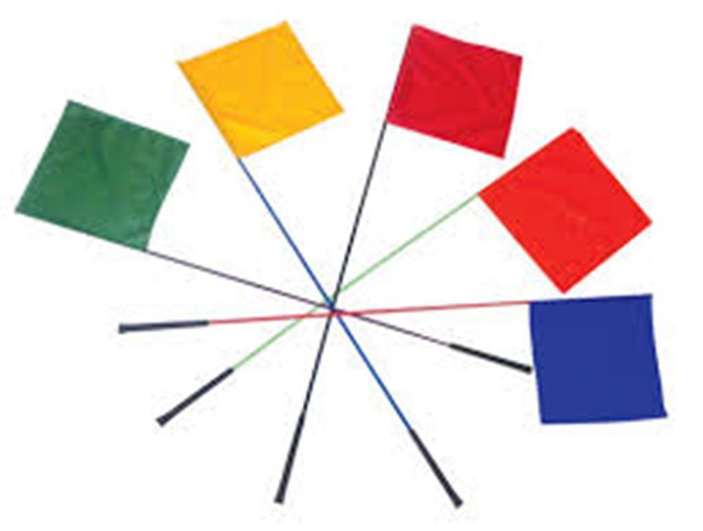 KOEHN Whip Flag with Golf Grip 50" Assorted Colors - ***One Flag Only***