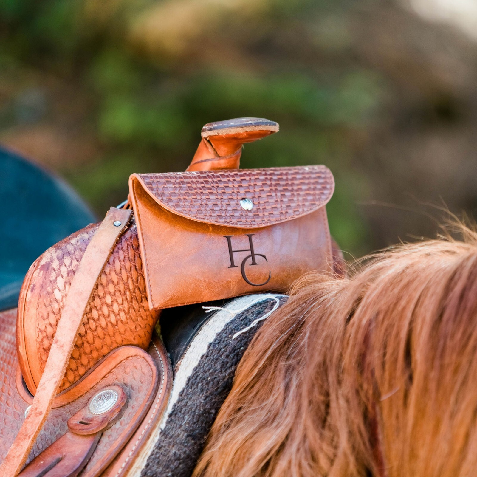 Personalized Saddle Pouch, Original Design, Saddle Phone Holder Bag, Horse Gifts