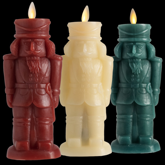 Luminara 8" Flameless Nutcracker Figural