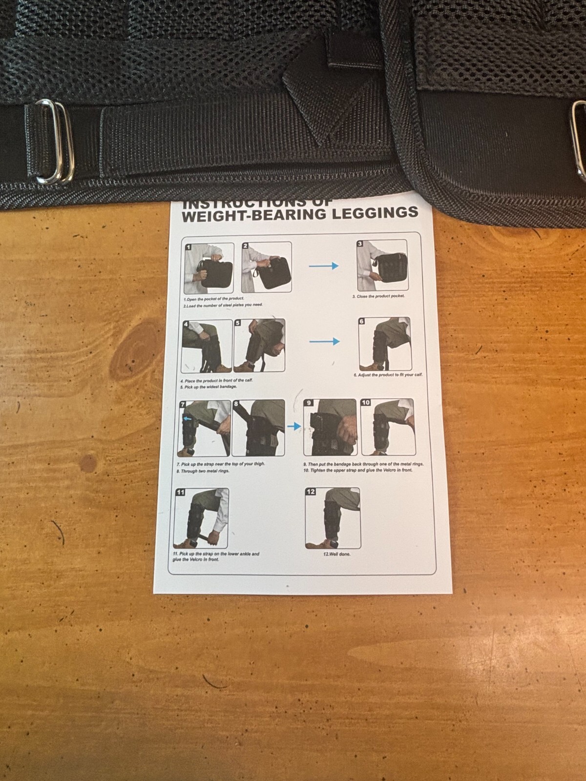 Lekaro Adjustable Weighted Vest and Pair of Leggings WITHOUT Weights Never Used