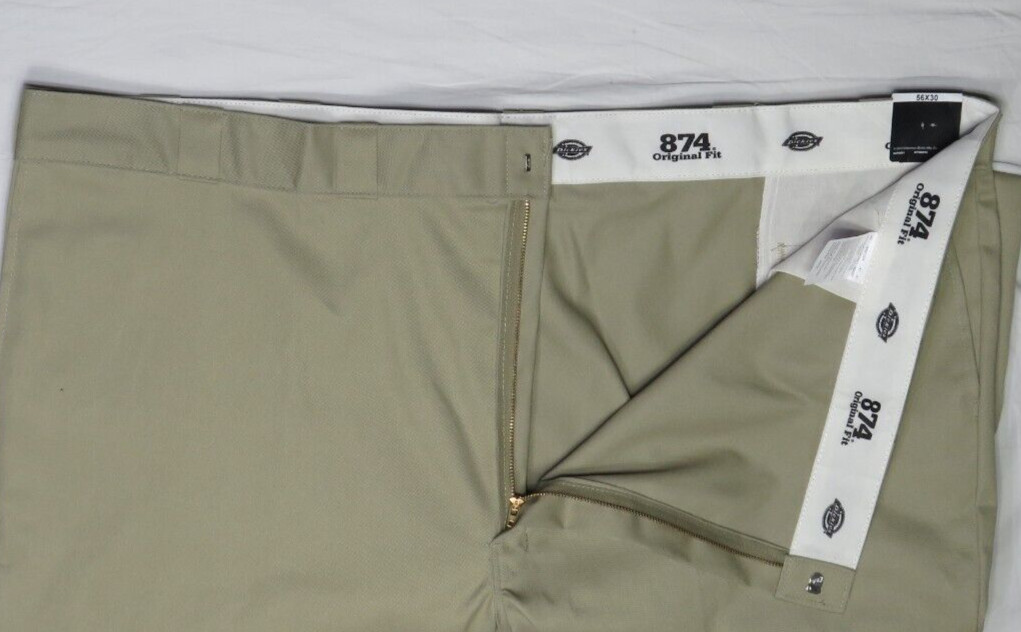 DICKIES MEN'S 56x30 KHAKI 874 ORIGINAL TWILL CLASSIC 874KH NEW NWT