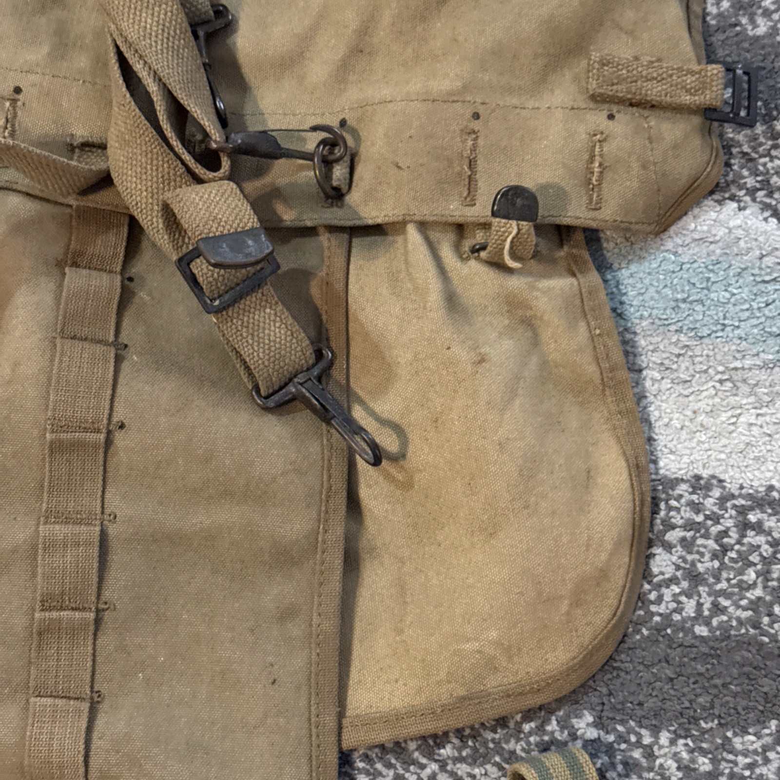 WWI U.S. Army Infantry Haversack Backpack 1917 Original RIA1917