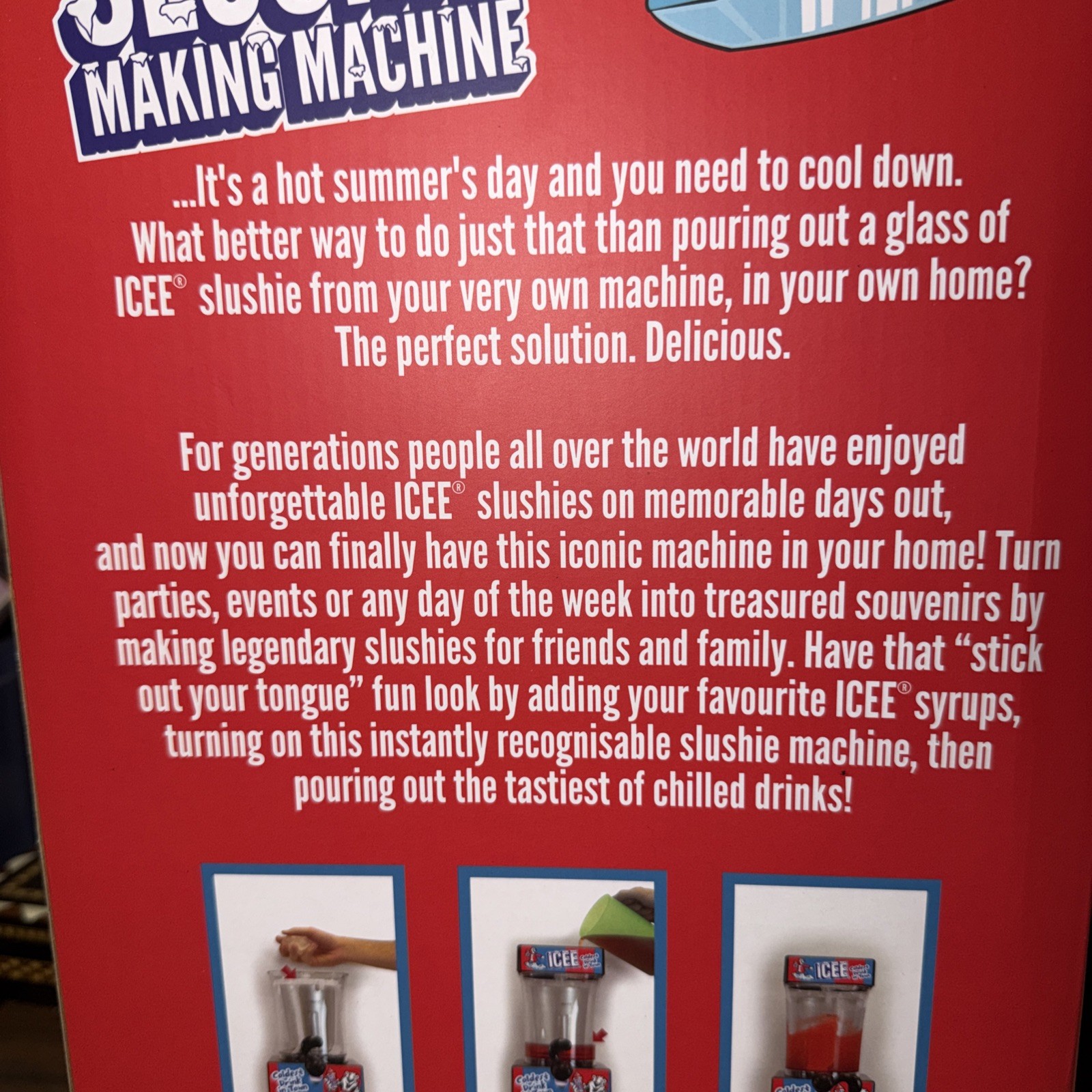 Fizz Creations ICEE Slushie Machine Home Countertop Slushy Maker 34oz