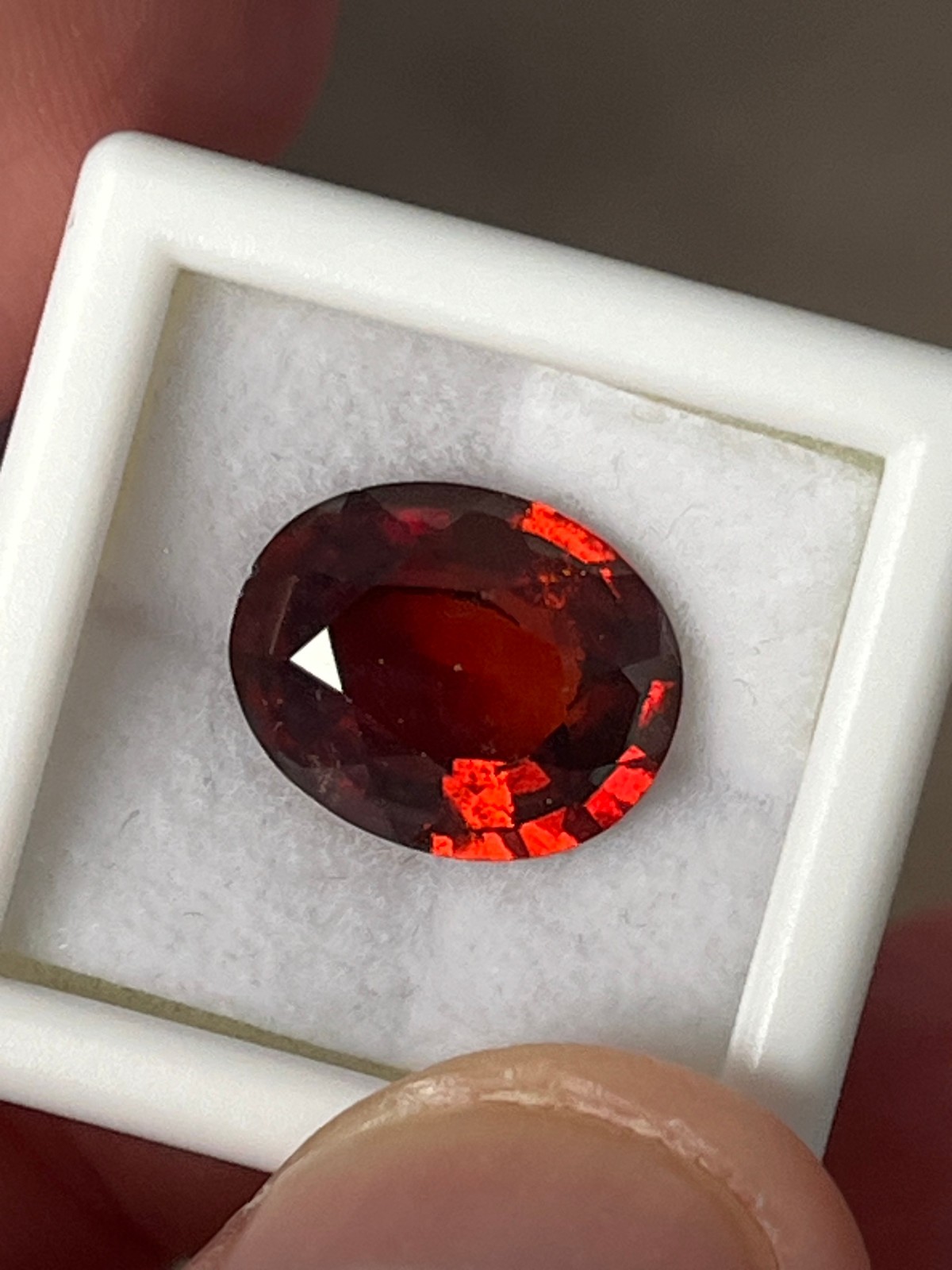 6.10ct Fire Orange Natural Sri Lanka Hessonite Garnet. **SI GRADE** READ