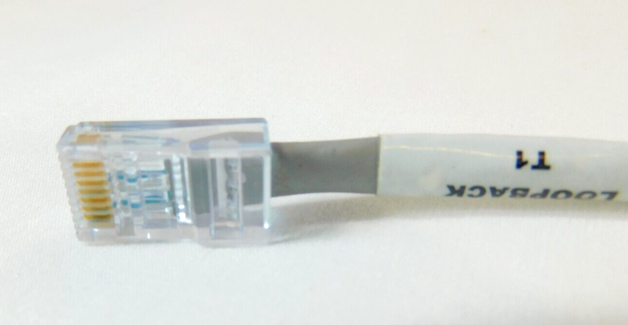 T1 Loopback Plug CSU DSU Loopback Cable Pinned 1-4 2-5 LPBK-T1 - QUANTITY OF 10