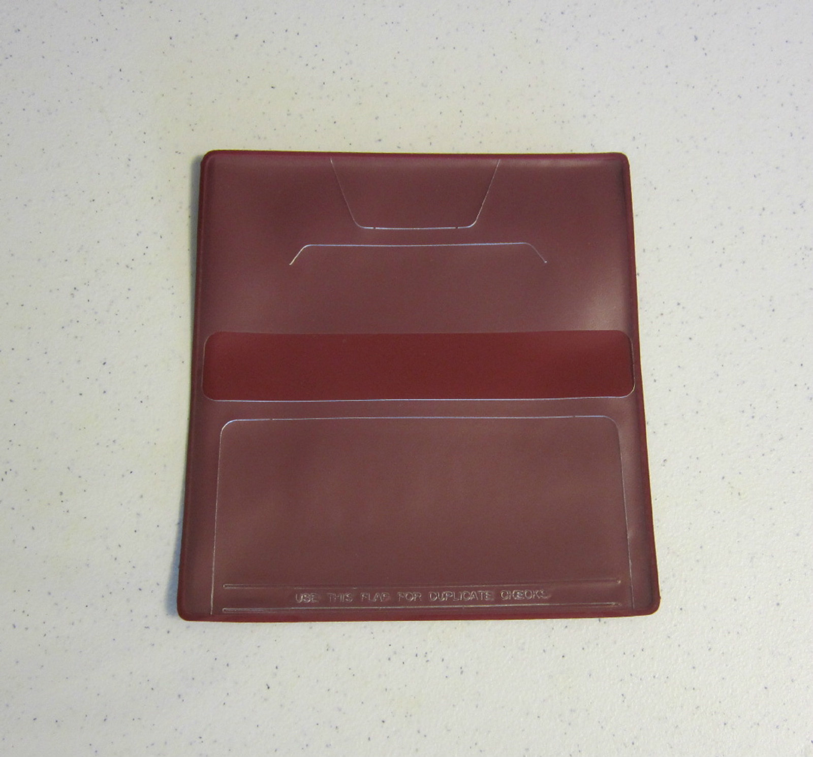 1 NEW VINYL CHECKBOOK COVER WITH DUPLICATE FLAP CHECK BOOK COVERS