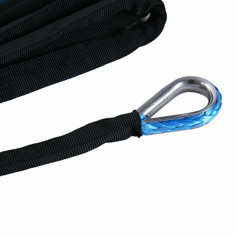 2PCS Synthetic Winch Rope Line 1/4"x 50' 10000LBS Recovery Cable 4WD ATV UTV AB