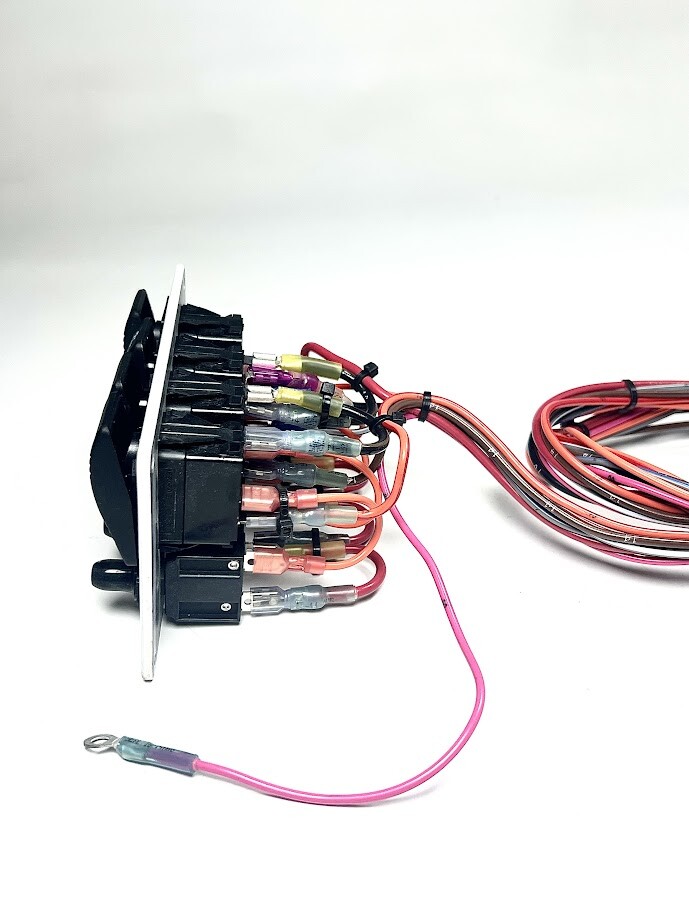 Boat Switch Panel, 4 Switch, Marine, 5 3/4in x 3 1/4in, NEW