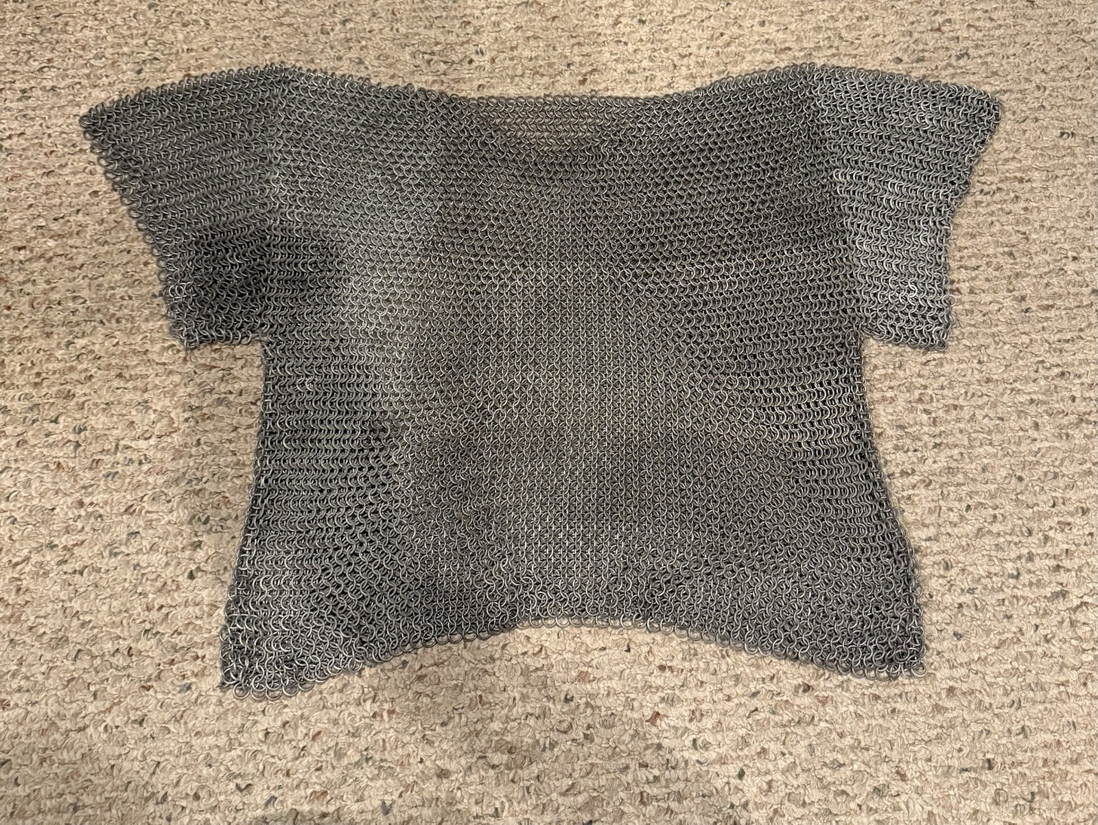 Medieval Chainmail Shirt Butted Rings Steel Chain Armor Fast Shipping