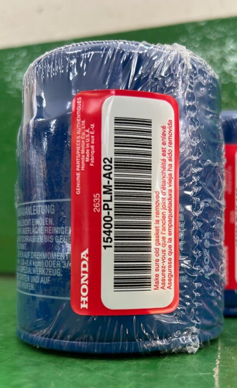 Genuine Honda 15400-PLM-A02 Oil Filter 3 Pk Filters, 3 Washers & 1 Battery 2032